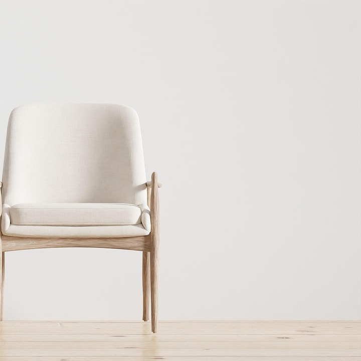 clean bright interior living room